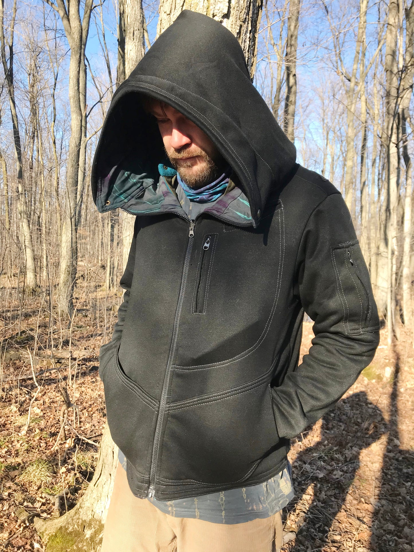 MO-601 Galaxy Reversible Hooded Sweater