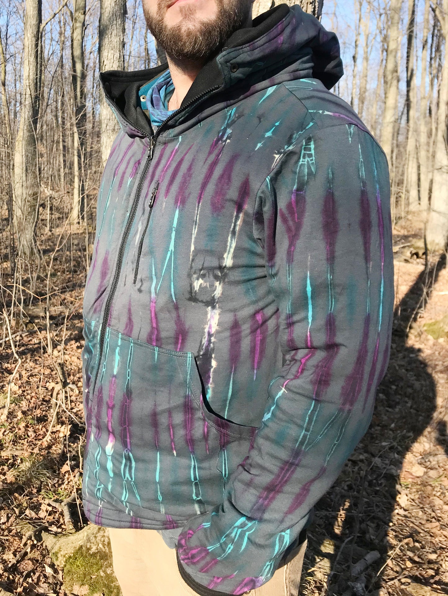 MO-601 Galaxy Reversible Hooded Sweater