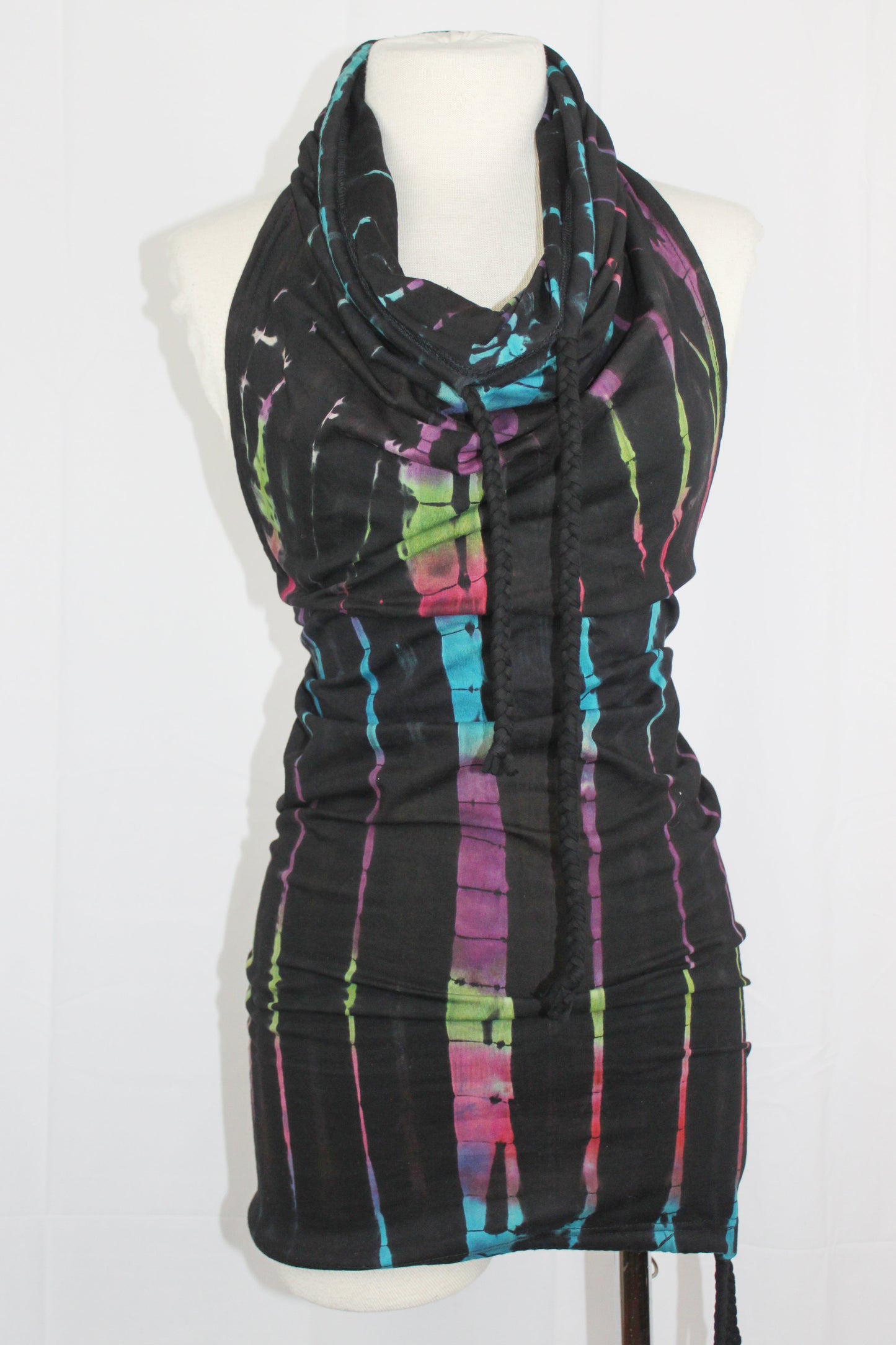 Halter Dress Multi Coloured Tie Dye [WDO-505C]