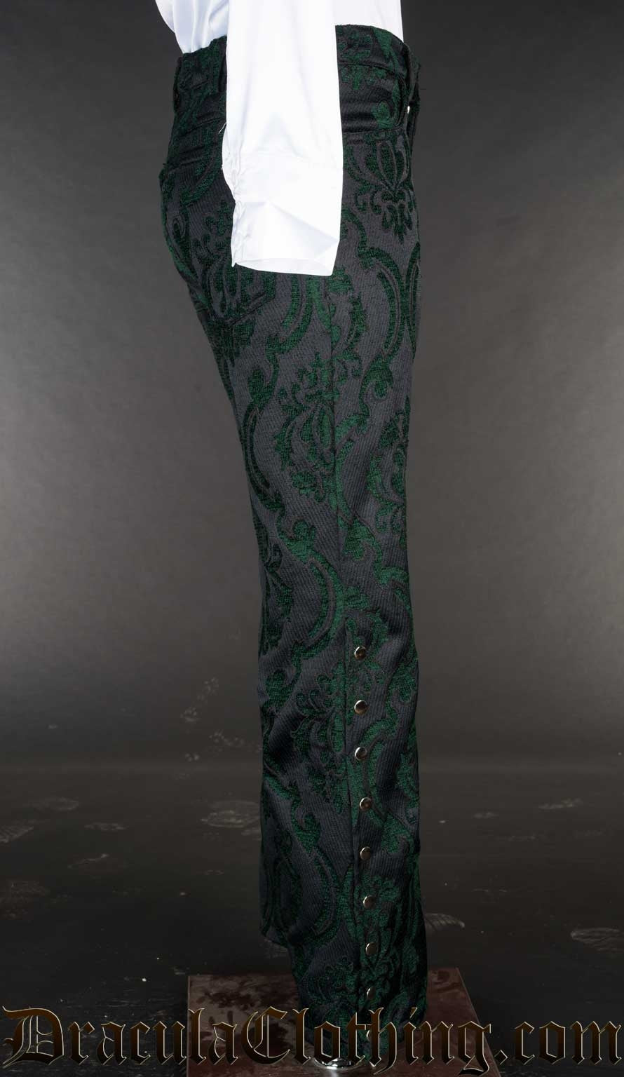 Green Brocade Pirate Officer Pants NMD