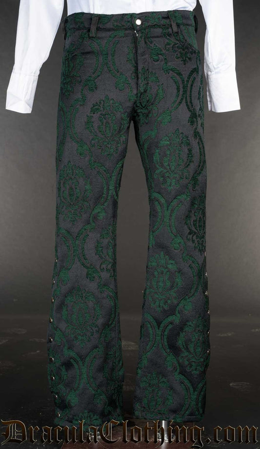 Green Brocade Pirate Officer Pants NMD