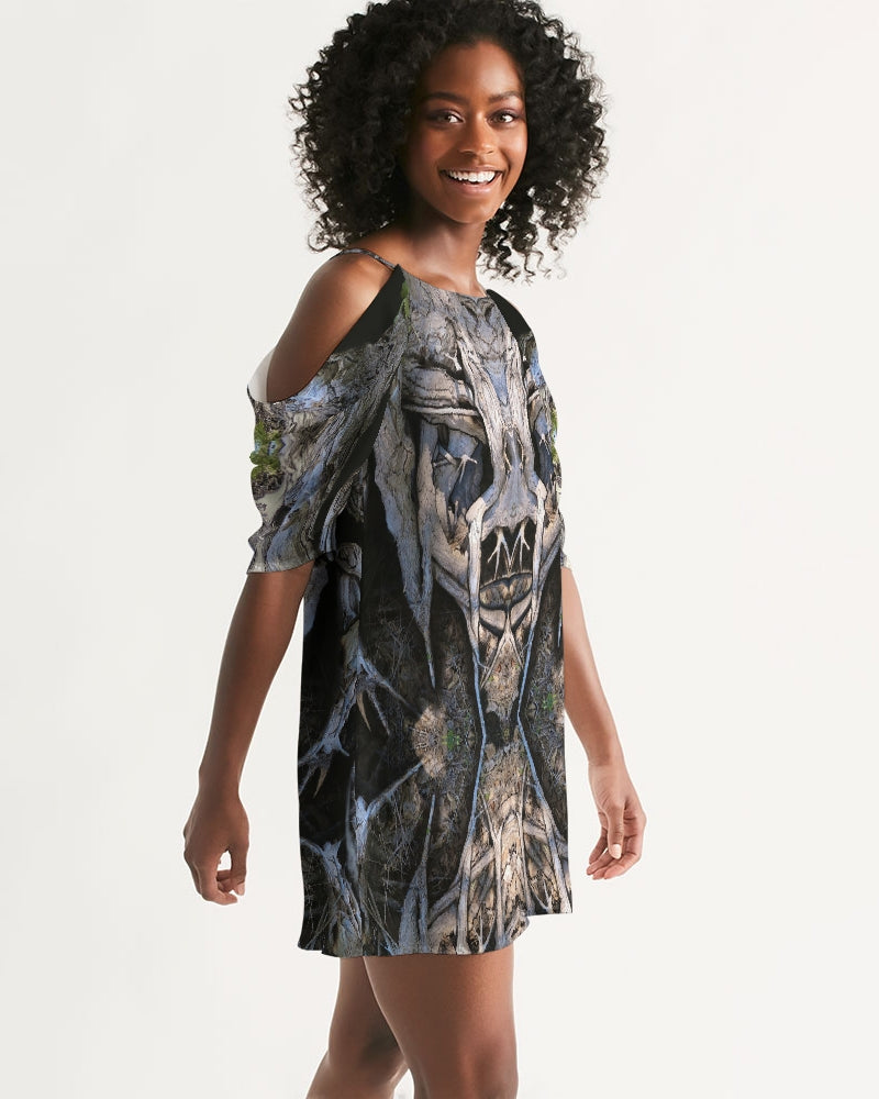 Spirit Guides Women's Open Shoulder A-Line Dress