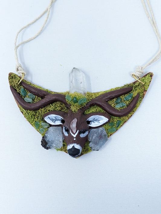 Deer Totem Pendant by Sacred Savage Art