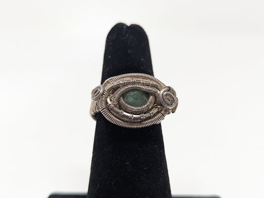 green garnet ring