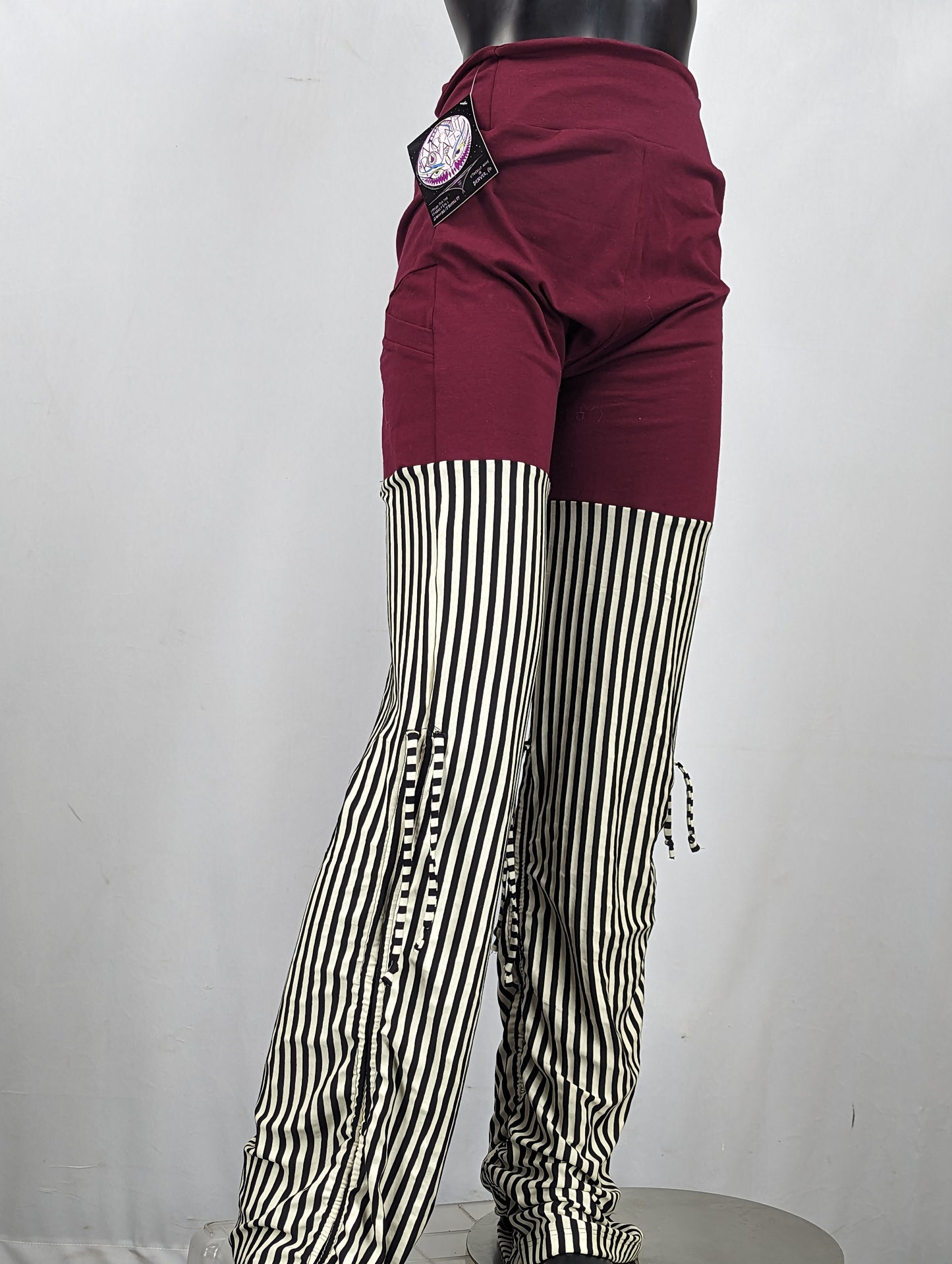 Red/Black Stripe Pocket pants