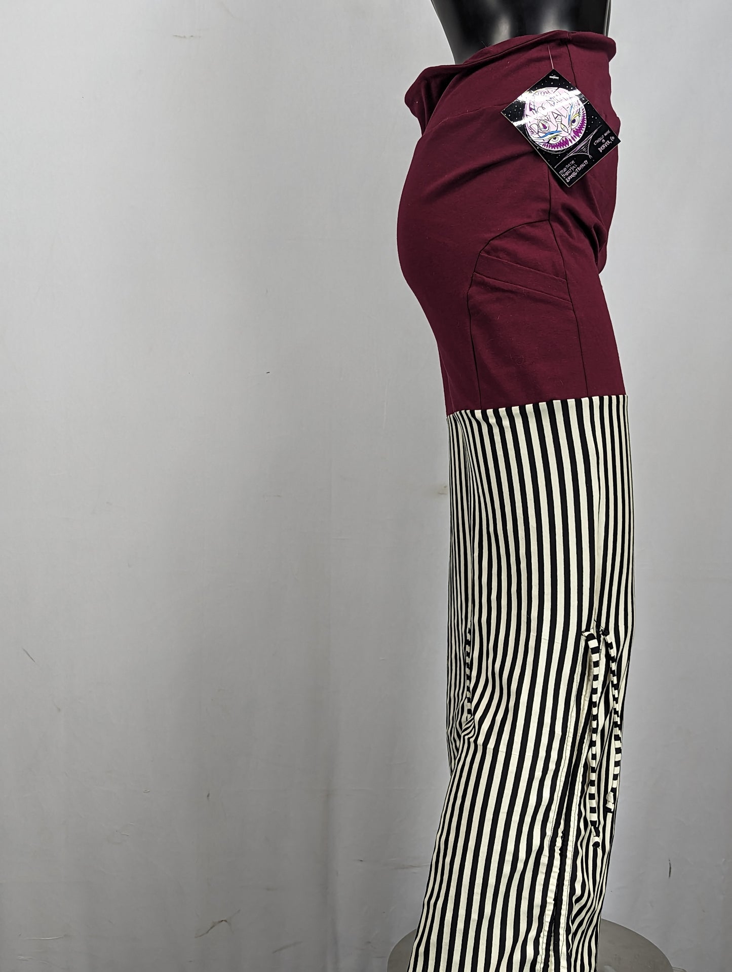 Red/Black Stripe Pocket pants