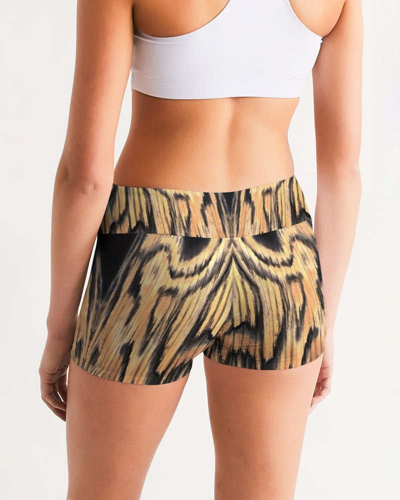 Avian Ascension Women's Mid-Rise Yoga Shorts